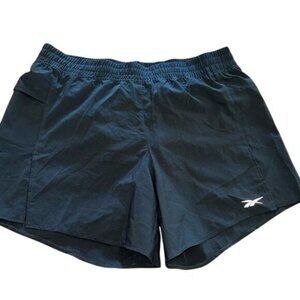 Reebok Womens Black Running Shorts With Liner Small Recycled Materials Lightweig